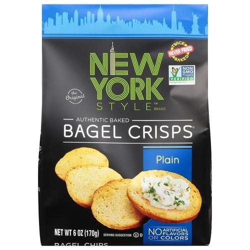 NY STYLE PLAIN BAGEL CRISPS 6OZ