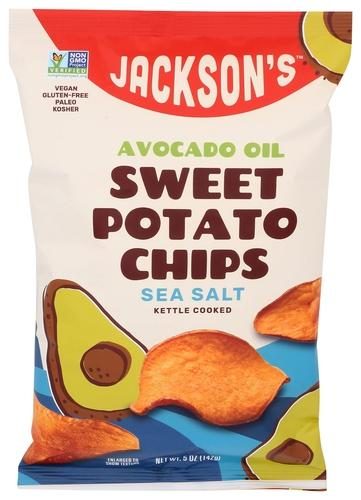 JACKSONS HONEST SWEET POTATO SEA SALT CHIPS 5OZ