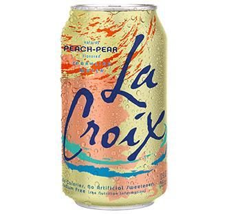 LA CROIX PEACH PEAR SPARKLING WATER 12OZ