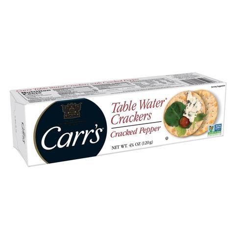 CARRS TABLE WATER CRACKED PEPPER CRACKERS 4.2OZ