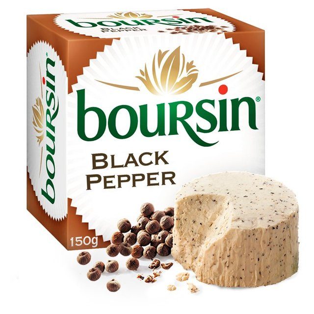 BOURSIN BLACK PEPPER CHEESE 150G