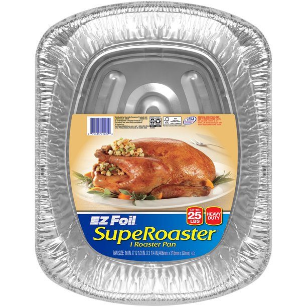 EZ FOIL SUPER ROASTER FOIL PAN 25LBS