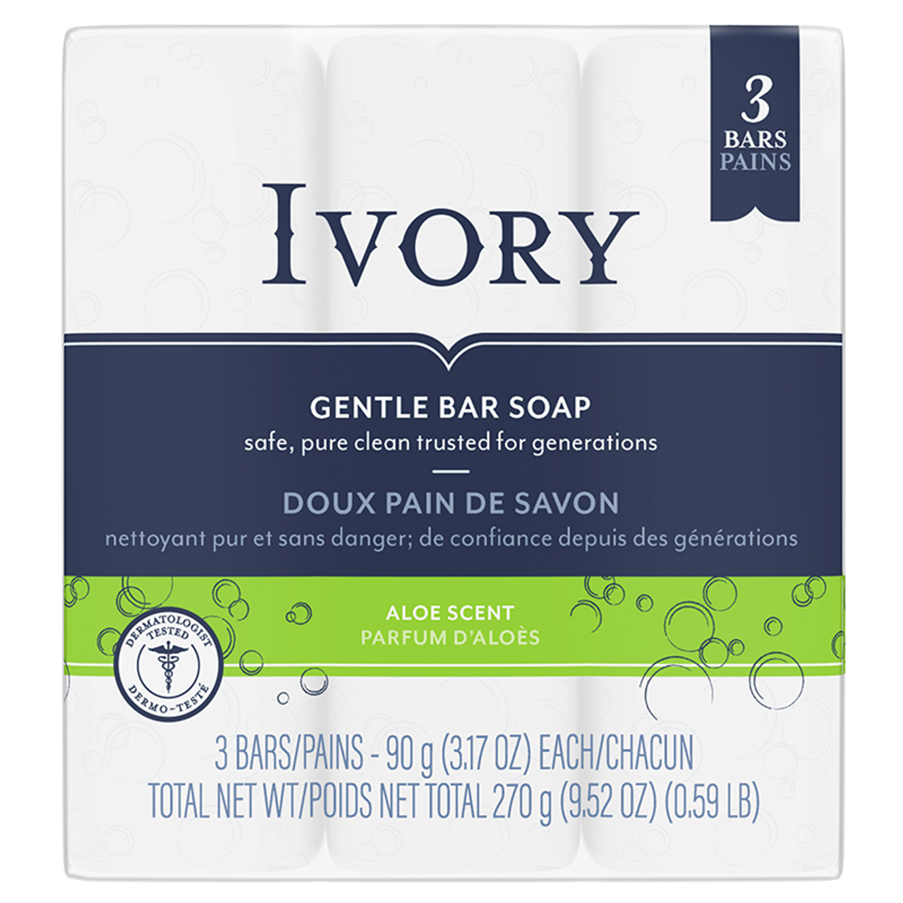 IVORY SOAP ALOE SCENT 3CT