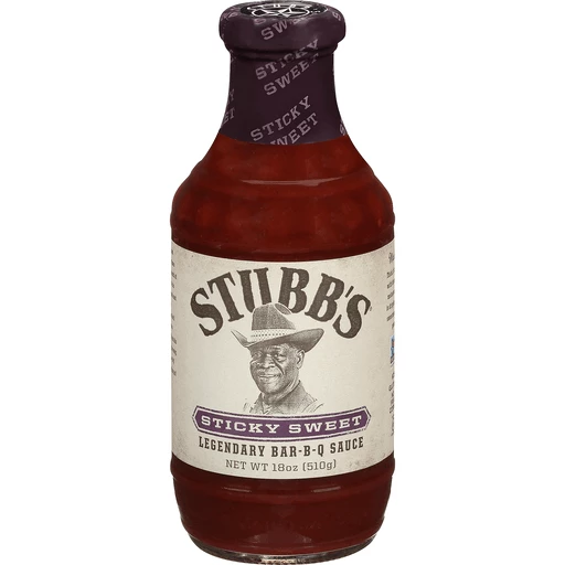 STUBBS BBQ SAUC STCKY SWEET18 OZ