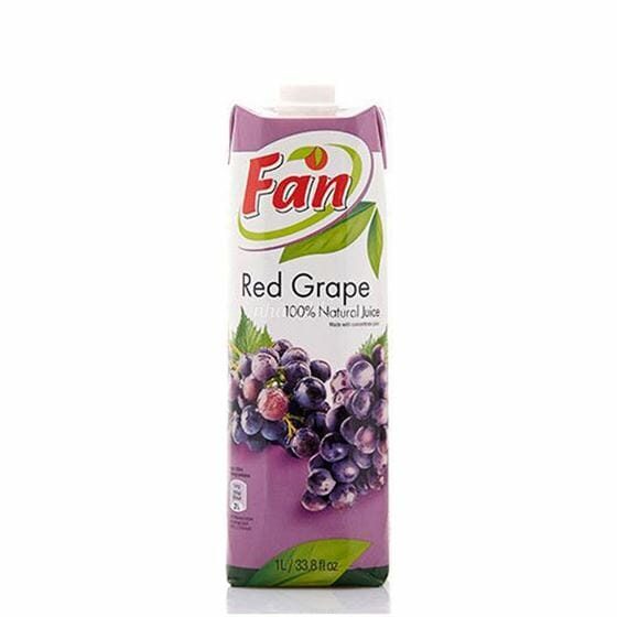 FAN 100% RED GRAPE JUICE 1LT