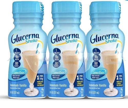 GLUCERNA VANILLA SHAKE 8 OZ