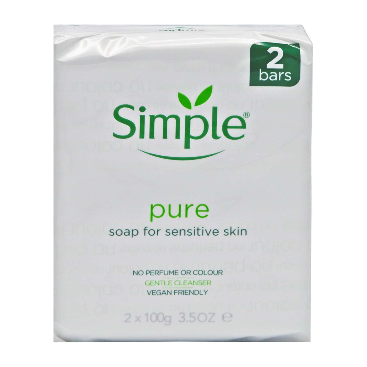 SIMPLE PURE SOAP 100G 2 PACK