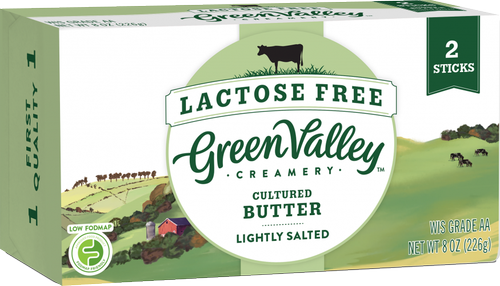 GREEN VALLEY LACTOSE FR CULTURED BUTTER 8OZ