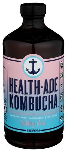 HEALTHADE BUBBLY ROSE KOMBUCHA 16OZ