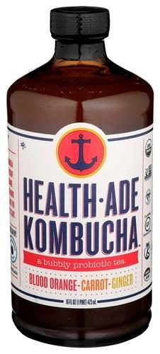 HEALTHADE BLOODORANGE GINGER KOMBUCHA 16OZ