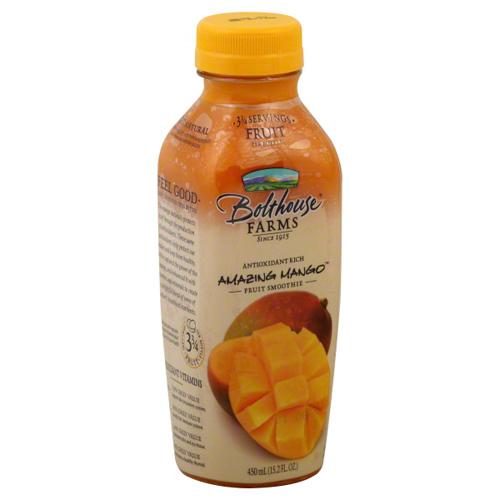 BOLTHOUSE FARMS 100% FRUIT JUICE SMOOTHIE MANGO 15.2 OZ