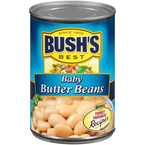 BUSHS BABY BUTTER BEANS 16OZ