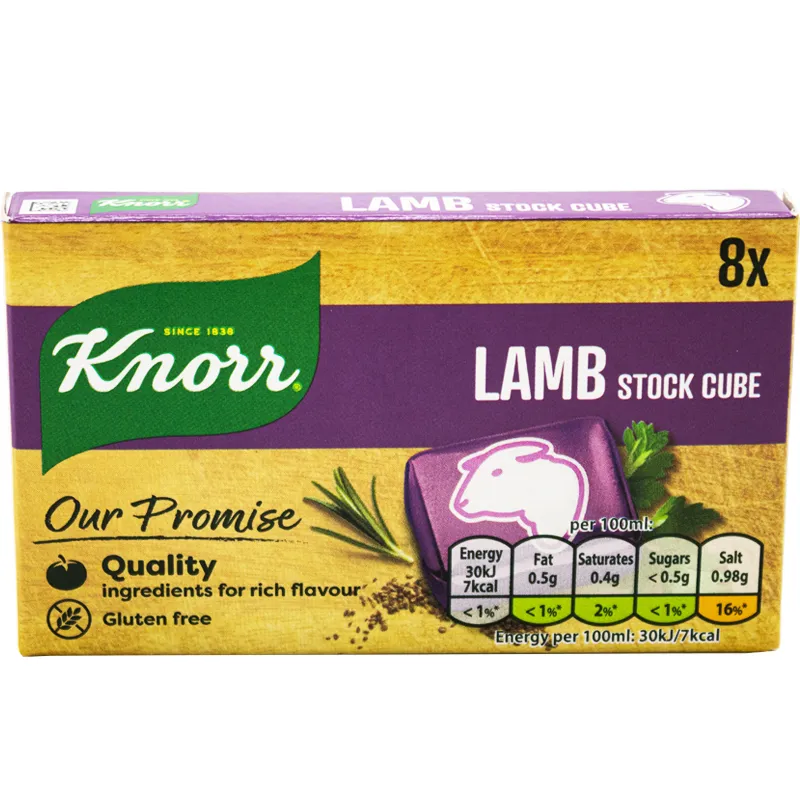 KNORR STOCK CUBE LAMB 8S