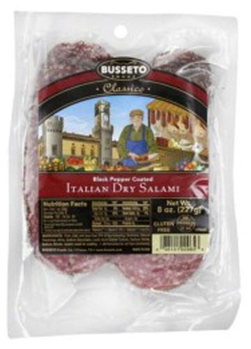 BUSSETO SLICED ITALIAN DRY SALAMI 8OZ