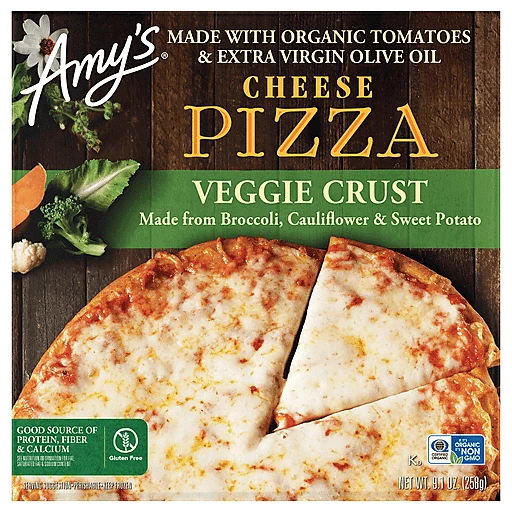 AMYS VEGGIE CRUST CHEESE PIZZA 9.1OZ