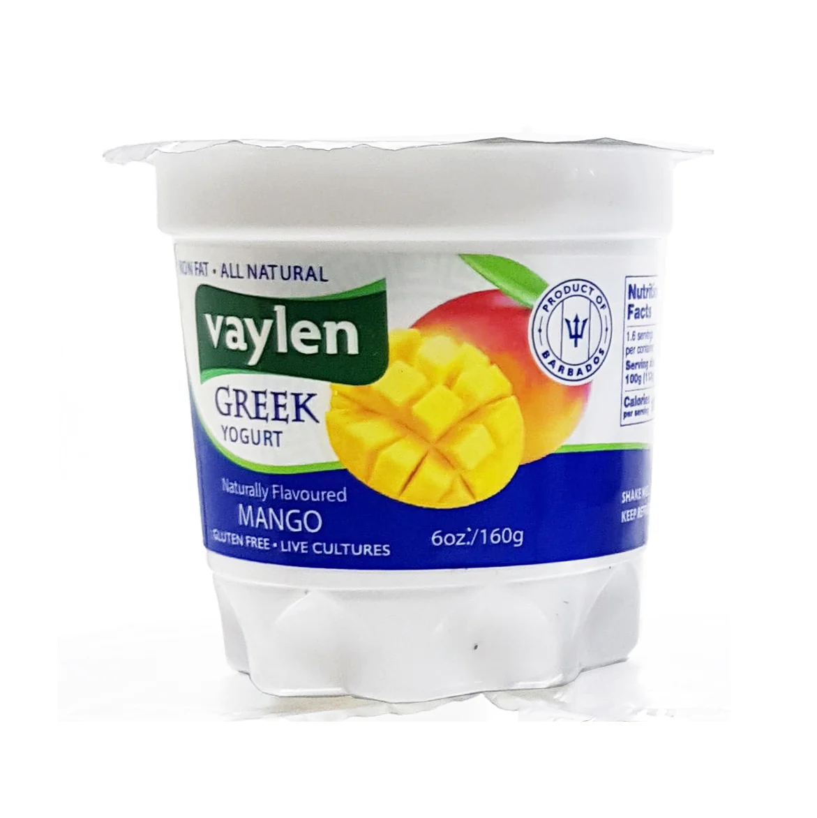 VAYLEN GREEK YOGURT MANGO 160G