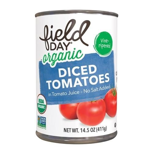 FIELD DAY DICED NO SALT TOMATOES 14.5 OZ