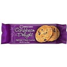 CARIBBEAN DELIGHT OATMEAL & RAISIN COOKIES 145G