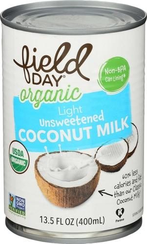 FIELD DAY LIGHT COCONUT MILK UNSWTND 13.5OZ.
