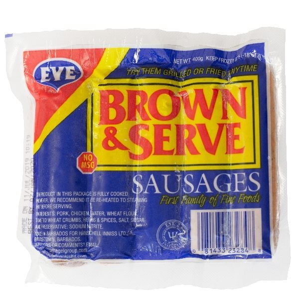 EVE SAUSAGES BROWN & SERVE 400G