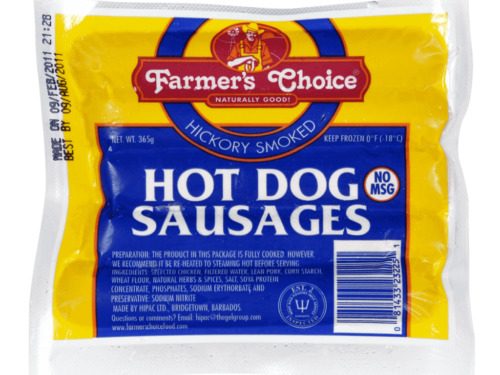 FARMERS CHOICE HOTDOGS 365G