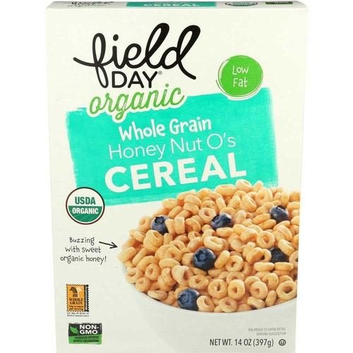 FIELD DAY HONEY NUT OS CEREAL ORGANIC 14 OZ
