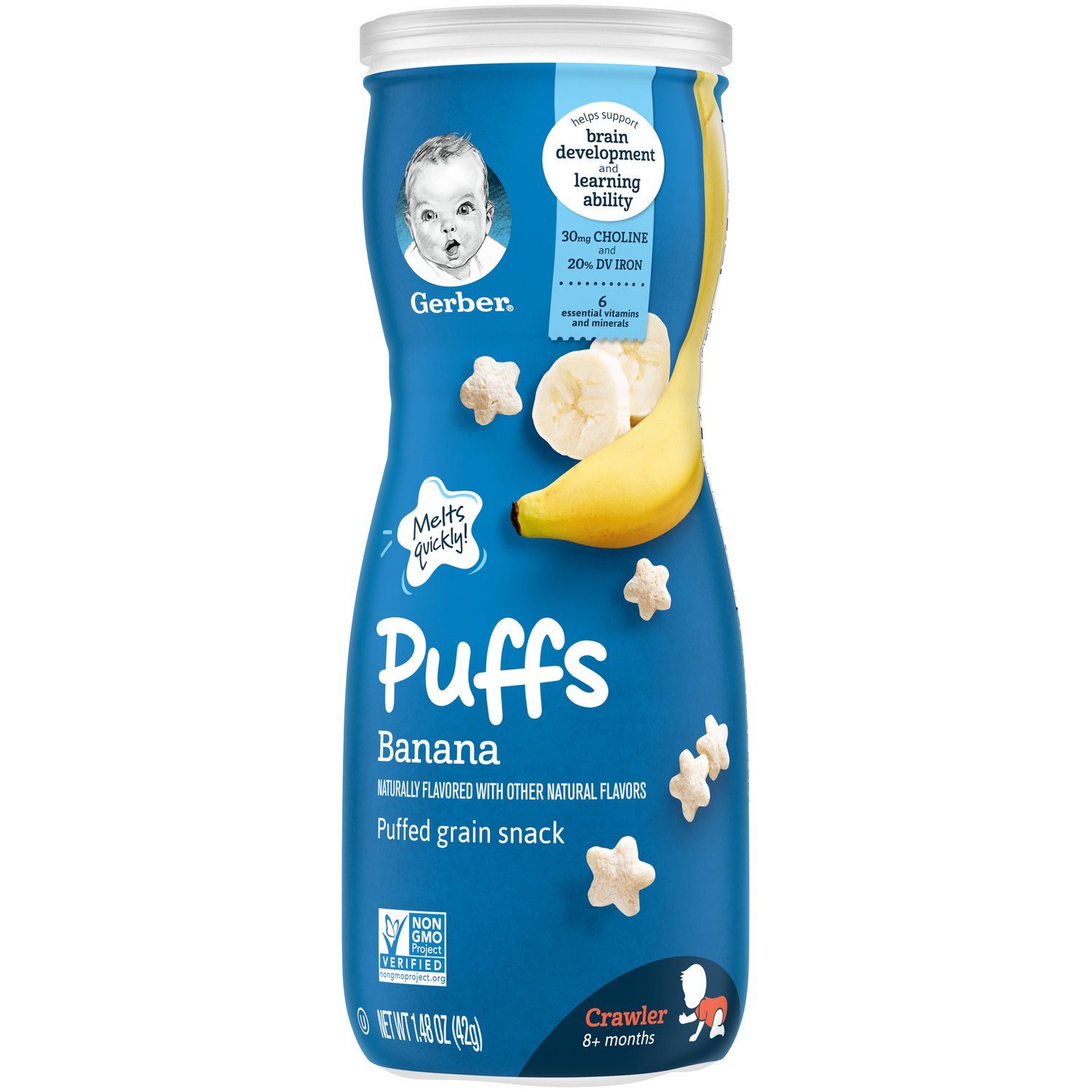 GERBER PUFFS BANANA 42G