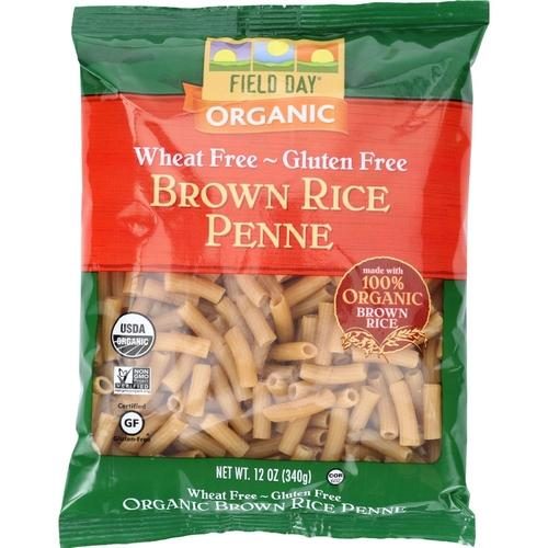 FIELD DAY BROWN RICE PENNE PASTA GF 12 OZ