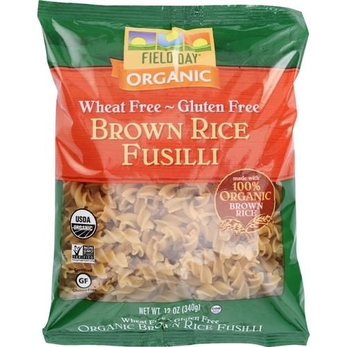 FIELD DAY BROWN RICE FUSILLI 12 OZ