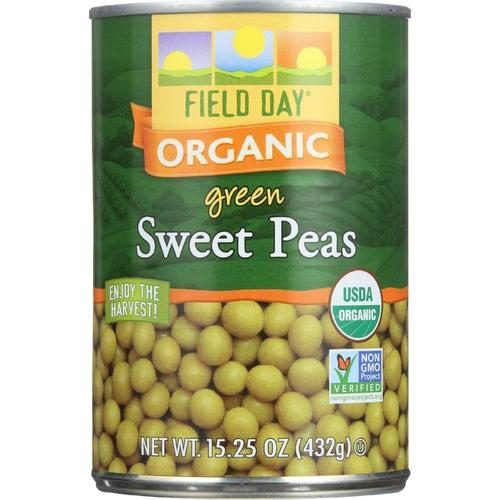 FIELD DAY GREEN SWEET PEAS ORGANIC 15OZ