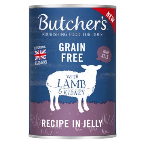BUTCHERS DOGFOOD LAMB & KIDNEY 400G