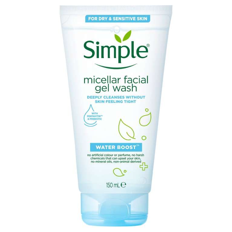 SIMPLE WATER BOOST MICELLAR FACIAL GEL WASH 150ML