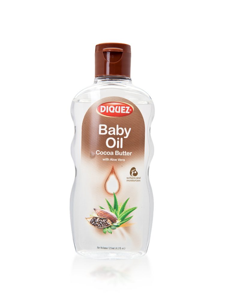 DIQUEZ BABY OIL WITH COCOA BUTTER AND ALOE VERA 125ML