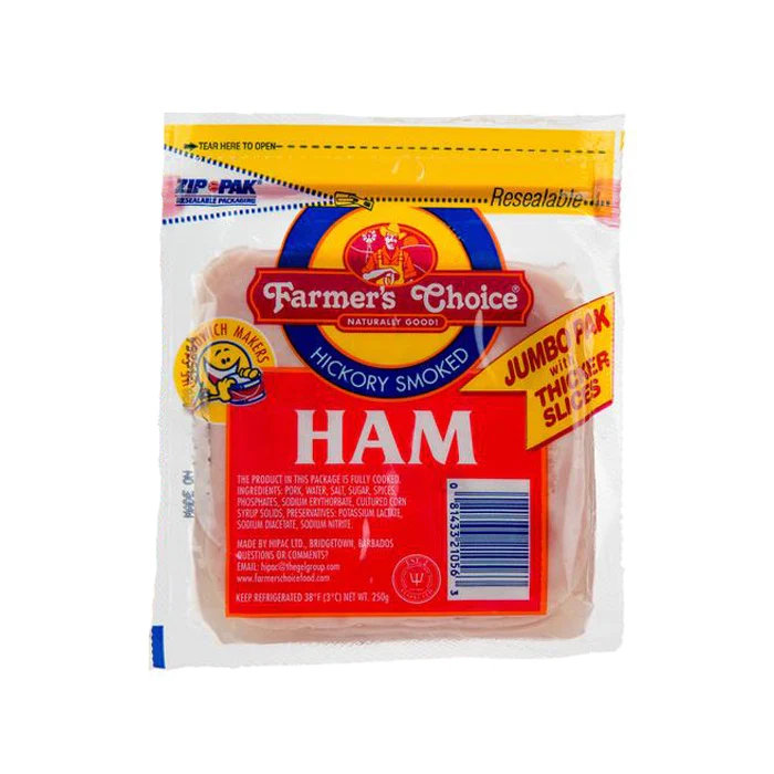 FARMERS CHOICE SLICED HAM 250G