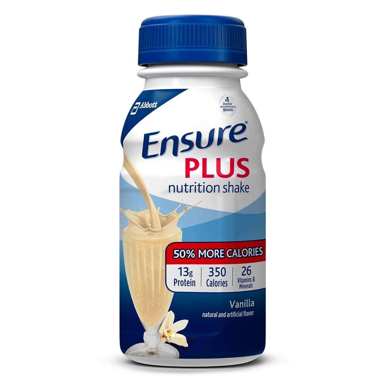 ENSURE PLUS VANILLA SHAKE 8 OZ