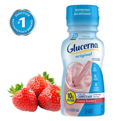 GLUCERNA STRAWBERRY SHAKE 8 OZ