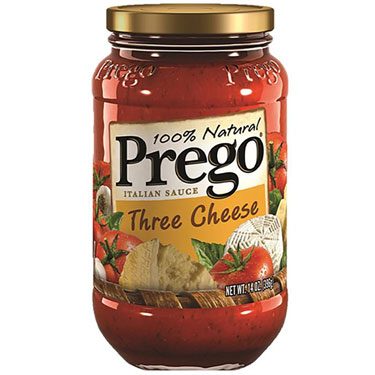 PREGO THREE CHEESE SAUCE 14 OZ