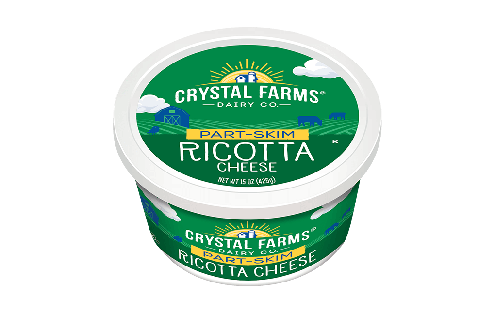 CRYSTAL FARMS PART SKIM RICOTTA CHEESE 15 OZ
