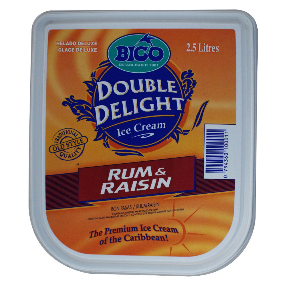 BICO DBL DLIGHT RUM N RAISIN PINT