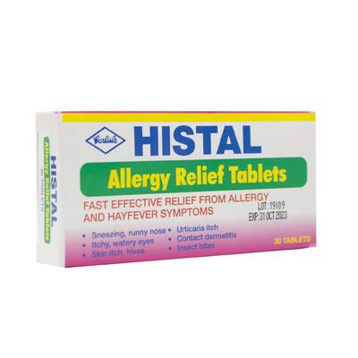 HISTAL ALLEGRY RELIEF TABLETS 30CT