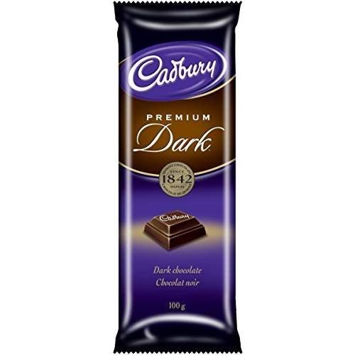CADBURY PREMIUM DARK CHOC BAR 100G