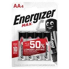 ENERGIZER BATTERY MAX AA4 4 PCK