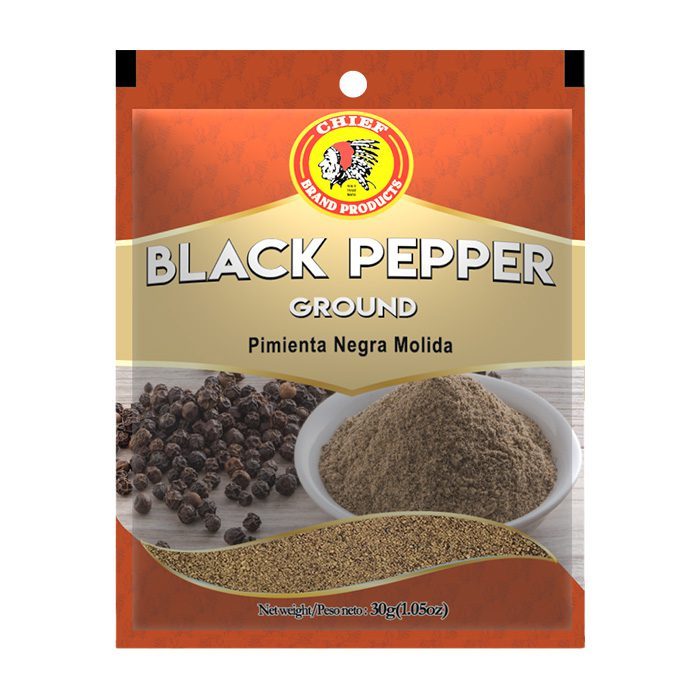 CHIEF BLACK PEPPER GROUND 30G