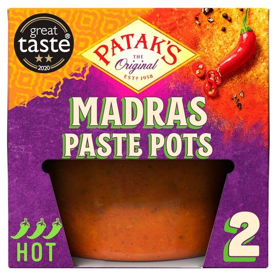 PATAKS MADRAS PASTE POTS 2X70G