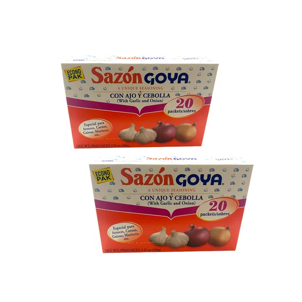 GOYA SAZON W.GARLIC &ONION 3.5OZ