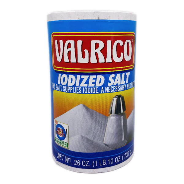 VALRICO IODIZED SALT  26OZ