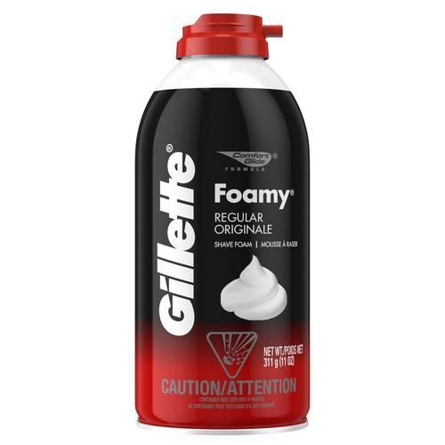 GILLETTE FOAMY FOAM SHAVE REGULAR 11OZ