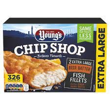 YOUNGS CHIP SHOP BEER BATTER FISH FILLETS 2PK