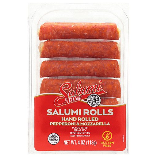 SALUMI PEPPERONI & MOZZARELLA ROLLS 4OZ