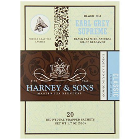 EARL GREY - HARNEYS SILKEN SACHETS 20 CT.